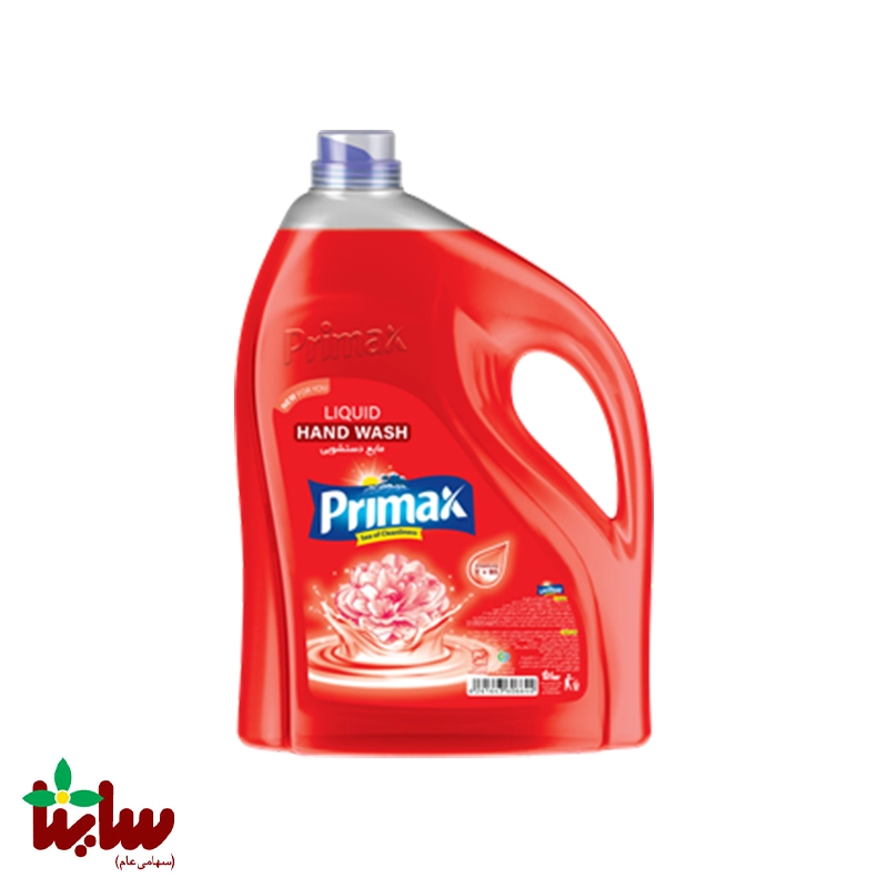 خرید مايع دستشويی شفاف پریمکس ۳۷۵۰ گرمی