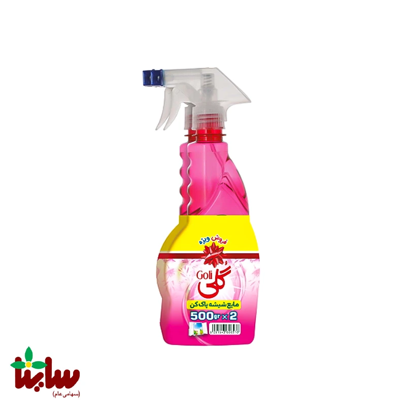 مايع شیشه پاک کن گلی ۵۰۰ گرمی × ۲