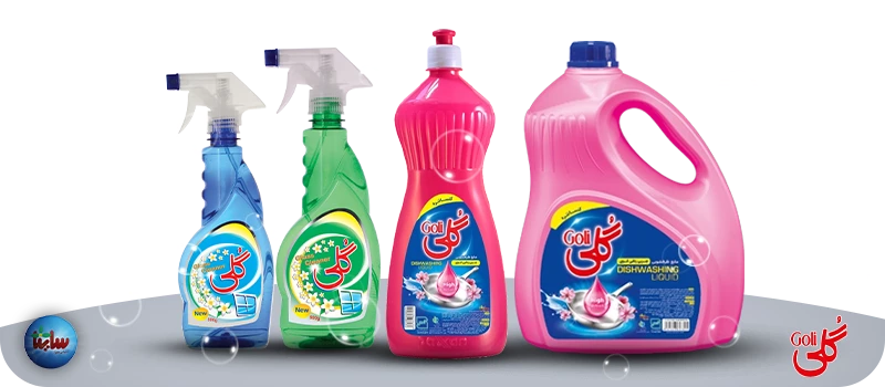 شیشه پاک کن گلی 500 گرمی 1 مایع ظرفشویی گلی