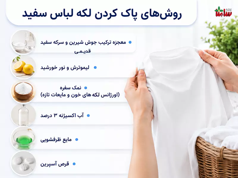 بهترین لکه بر لباس سفید 4 روش های پاک کردن لکه لباس سفید