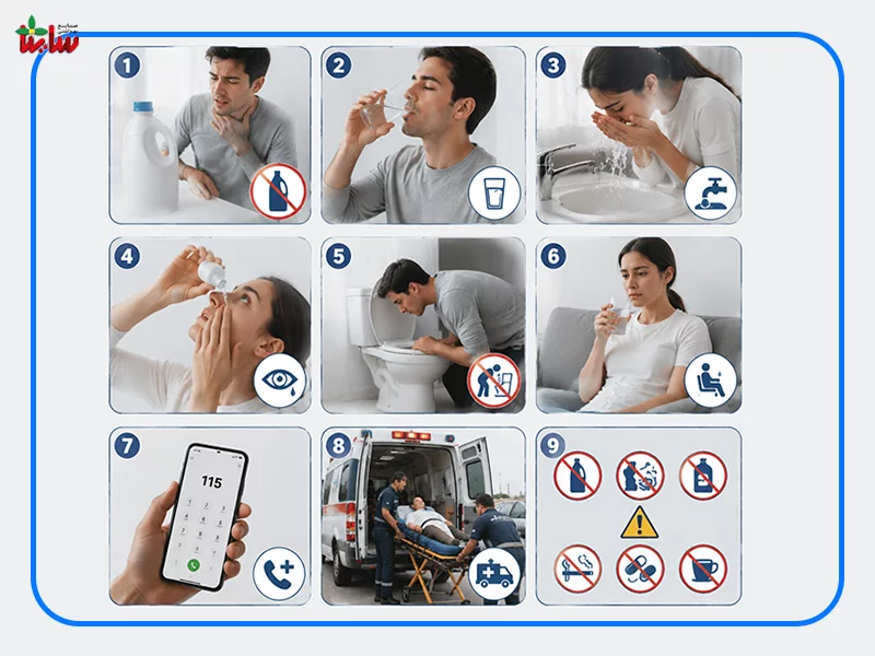 نکات مهم استفاده از سفید کننده 10 در صورت مسمومیت با مایع سفیدکننده چه کار کنیم؟