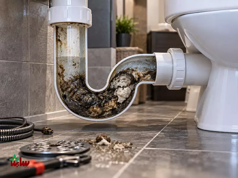 از بین بردن بوی بد سرویس بهداشتی + ۱1 روش خانگی 32 علت بوی بد سرویس بهداشتی: 2. گرفتگی لوله فاضلاب و تجمع جرم